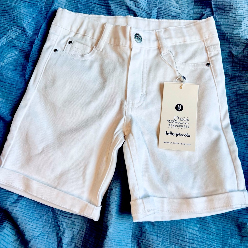 Tutto Piccolo Bermuda Shorts White Size 4